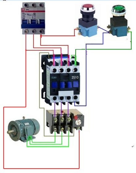 接触器的接法:交流接触器分220伏和380伏的接法是怎么接的？